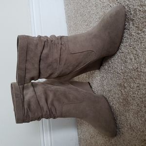 Suede ankle boots